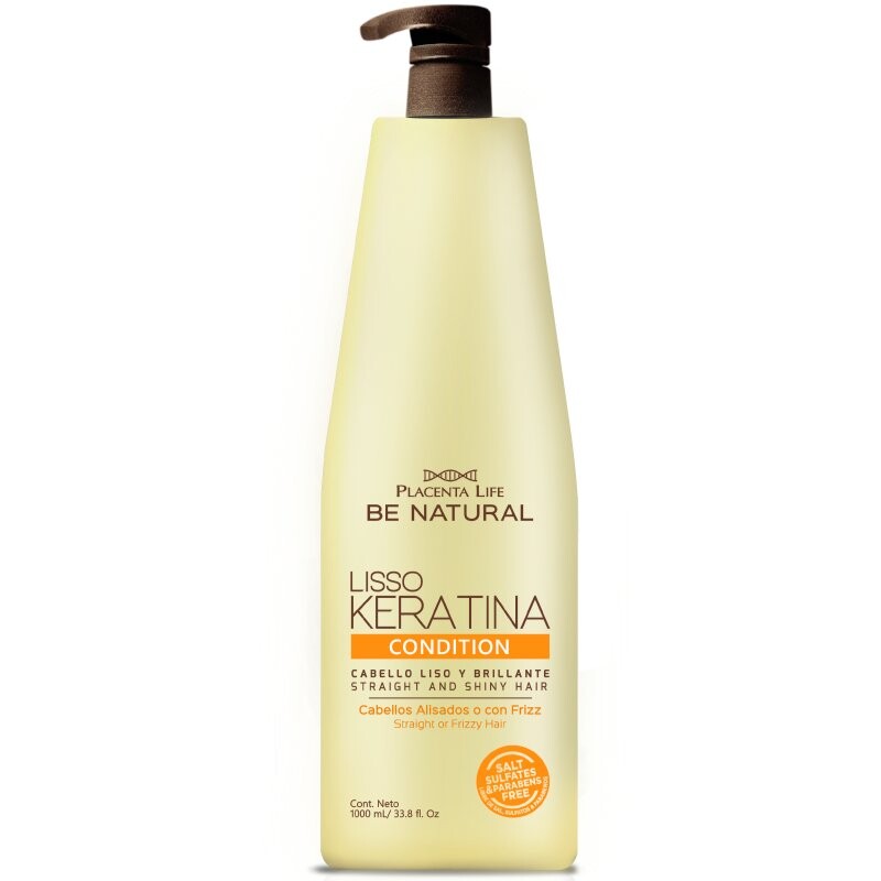 

Placenta Life, Разглаживающий кондиционер для волос Lisso Keratin, 1000мл