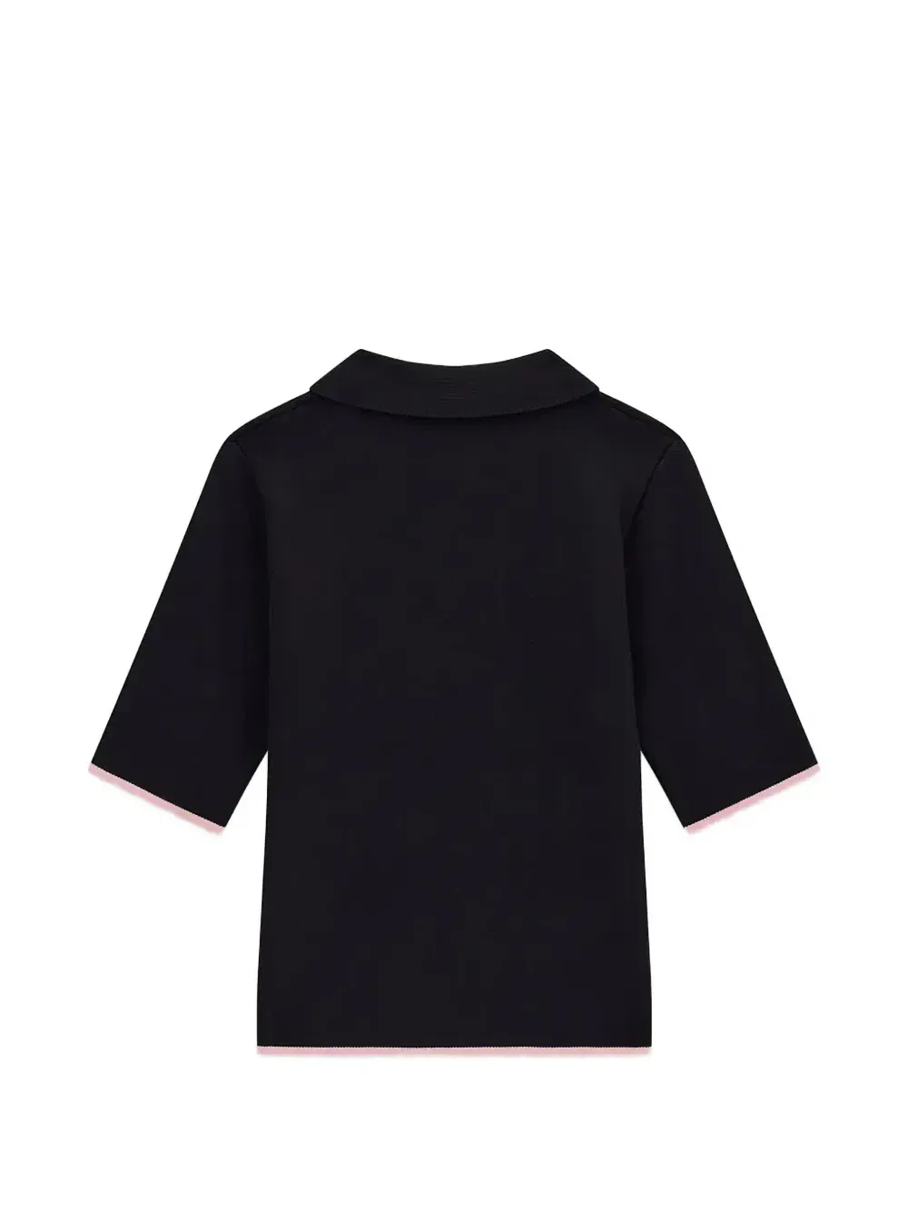 Рубашка-поло с логотипом в технике интарсии Guess Kids, черный — фото 2