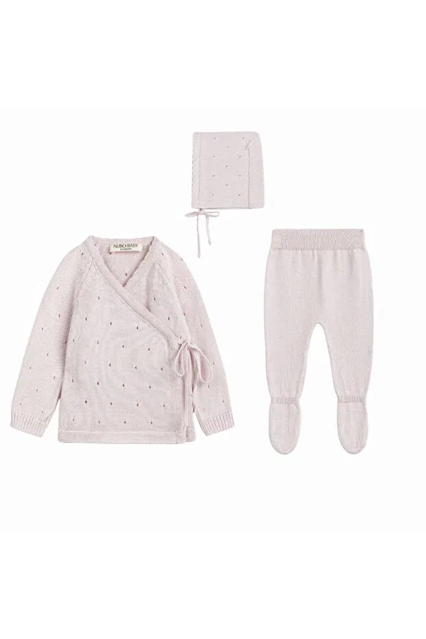 Детский комплект из кардигана и леггинсов хлопковый Nubo Baby, Pink