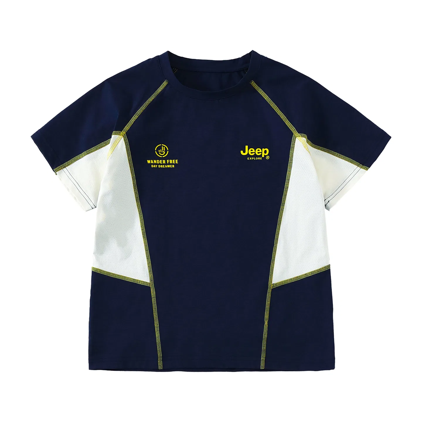 Детская футболка с круглым вырезом Jeep Grade School T Shirts, Navy Blue