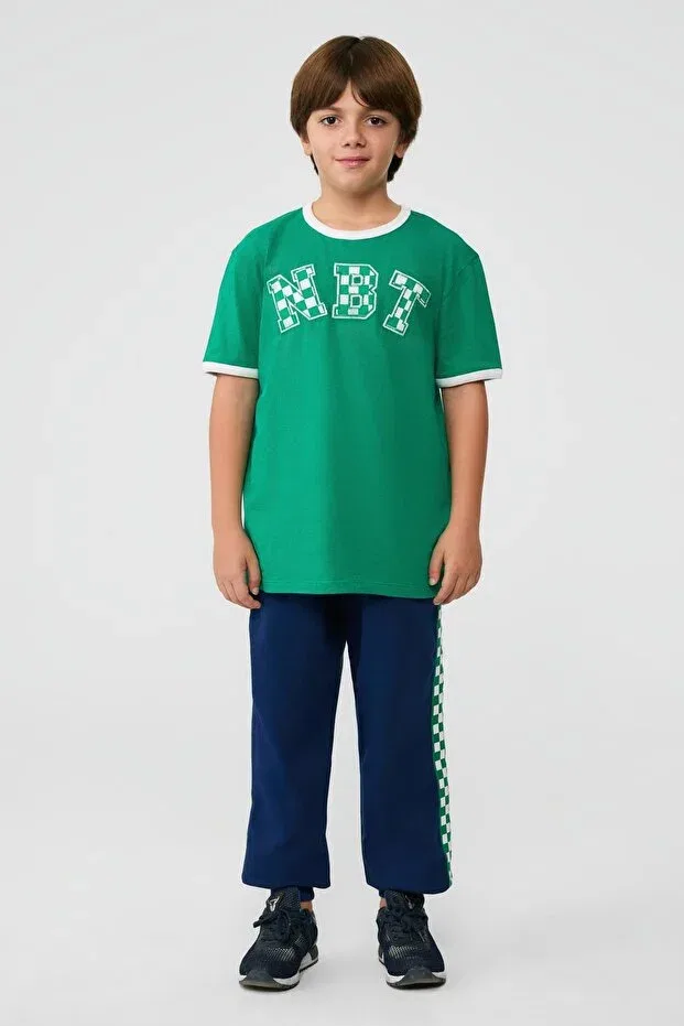 Детская футболка для мальчиков хлопковая Nbt Jeans, Green