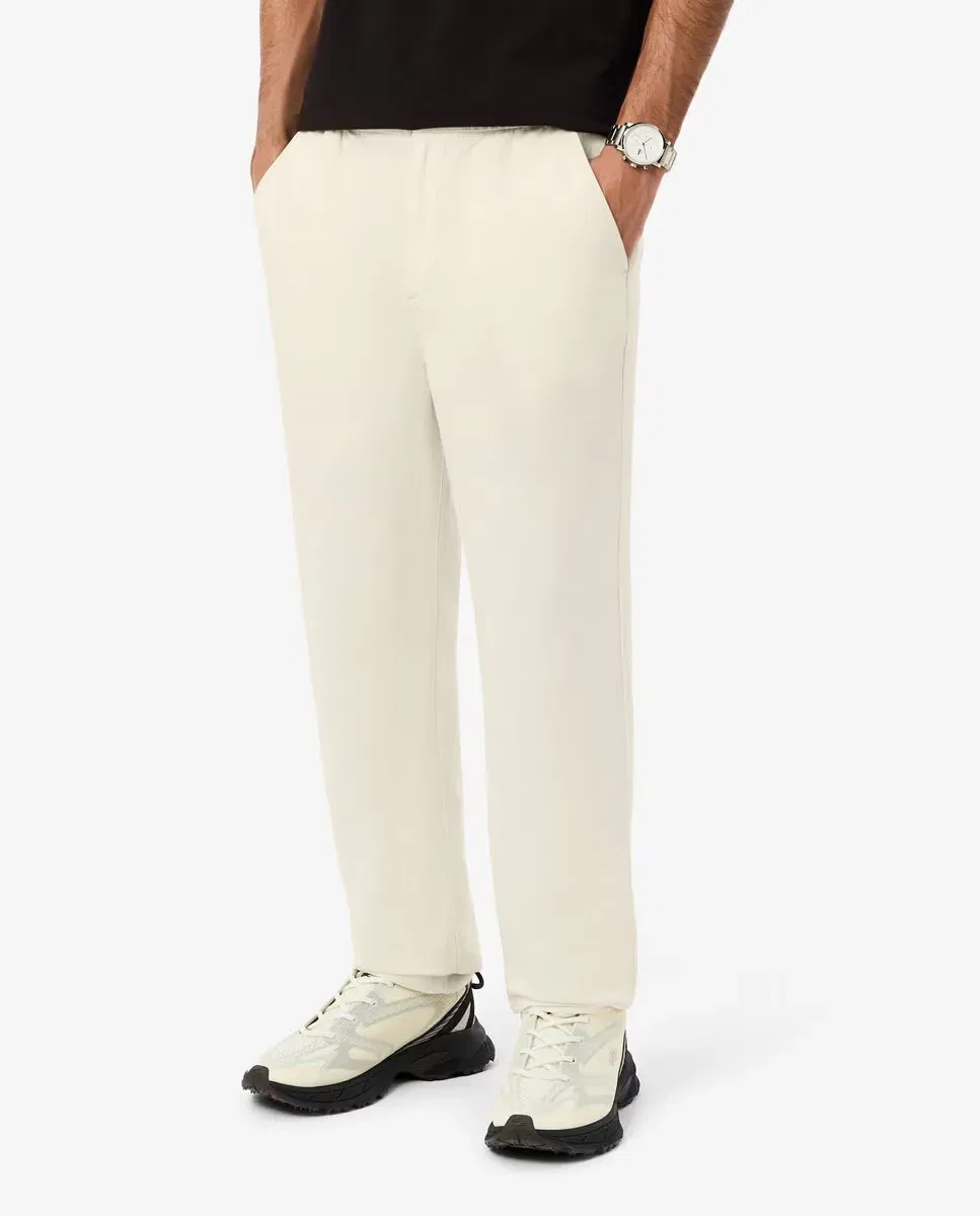 Мужские джоггеры из льна Lacoste, Beige — фото 3