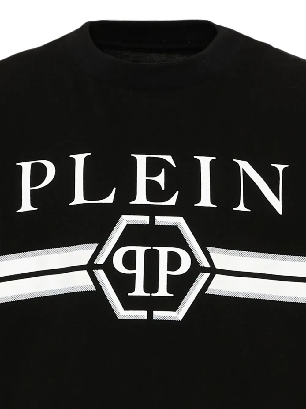 Футболка из хлопка с логотипом Philipp Plein Junior, черный — фото 3