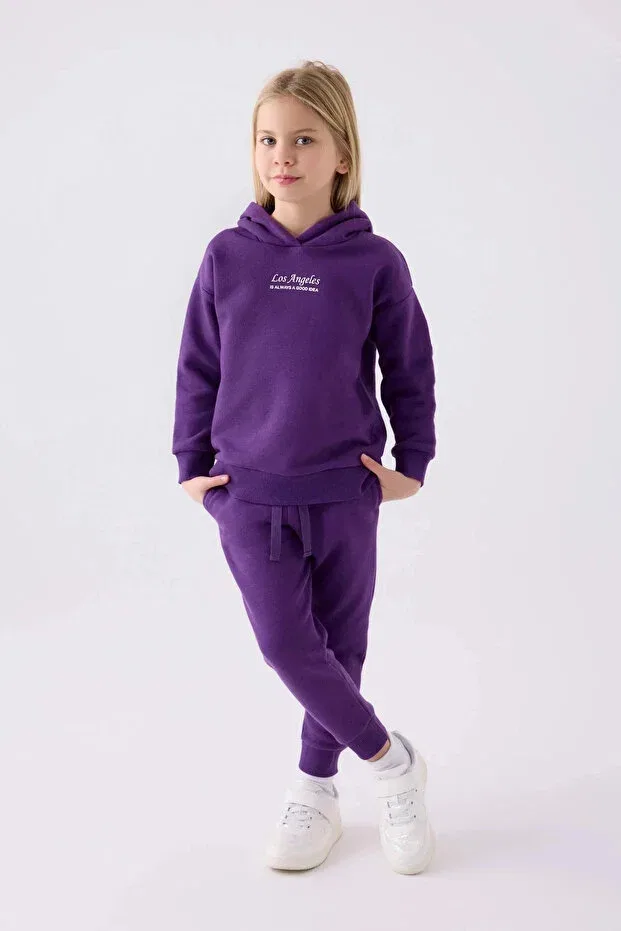 Детский спортивный костюм для девочек с принтом Licensed Rolypoly, Purple