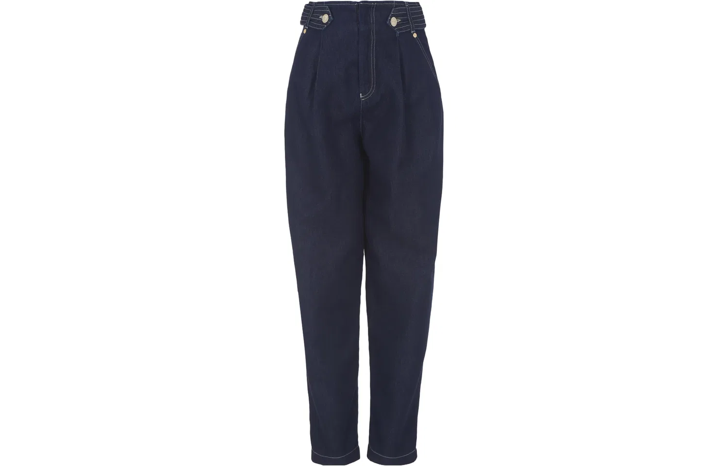 Джинсы с высокой посадкой, зауженные к низу, EMPORIO ARMANI, Blue