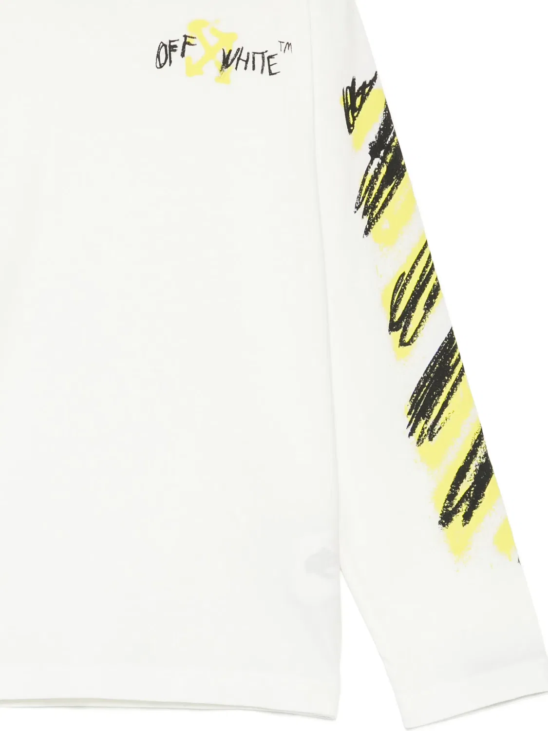 Футболка с длинными рукавами белая OFF-WHITE, белый — фото 3
