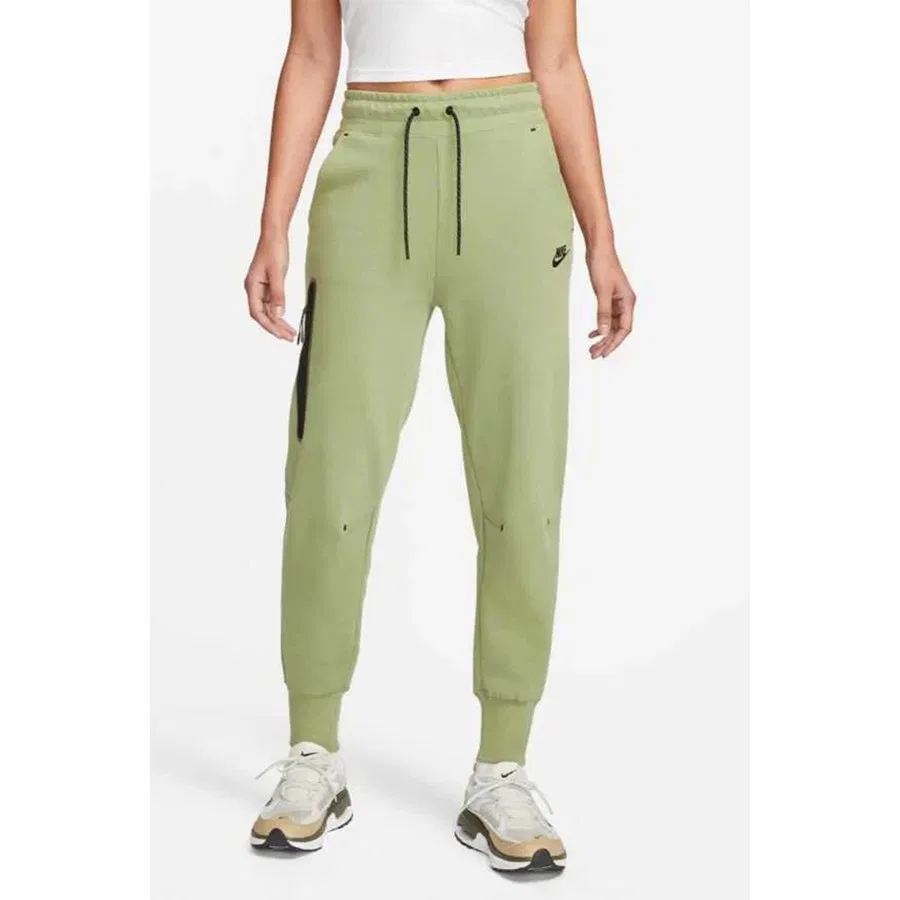 Спортивные брюки Nike Tech Fleece Loose Fit, серые, женские, Зеленый