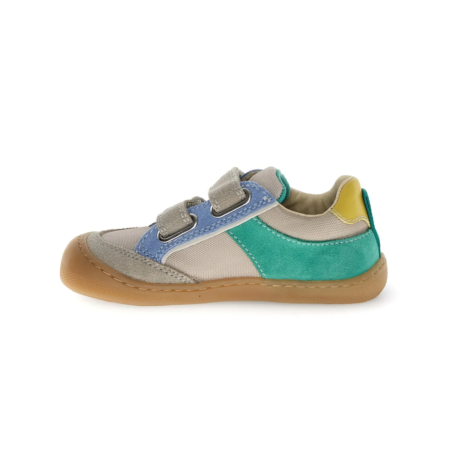Детские текстильные ботинки на липучке Naturino, Sand Multicolor