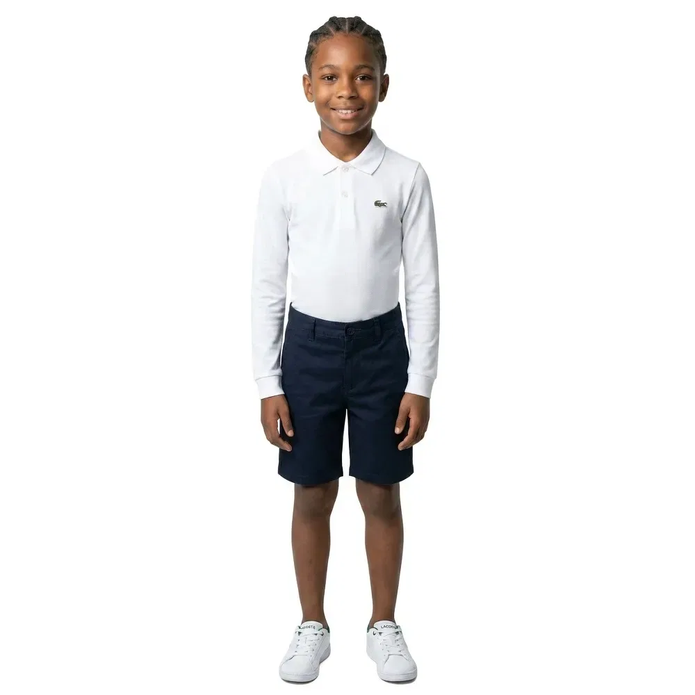 Боди с длинным рукавом 647338 Lacoste Kids, белый — фото 3