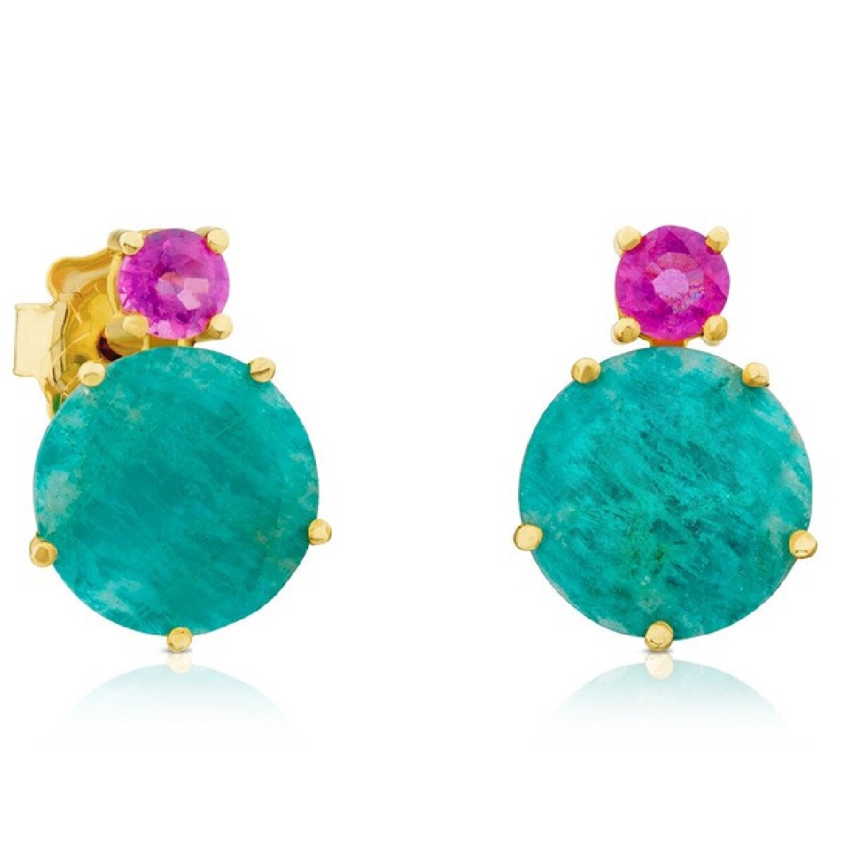 

Серьги Tous Ivette With Amazonite And Ruby, золото