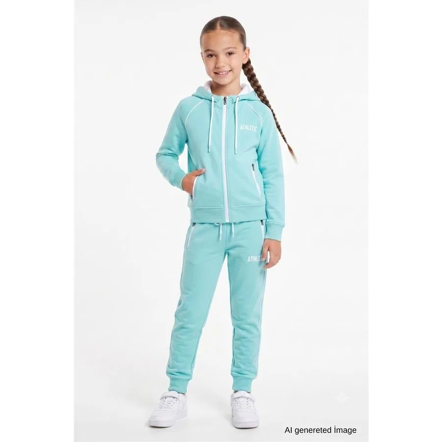 Детский спортивный костюм с капюшоном и принтом Athletic, Pina Kids, Черный