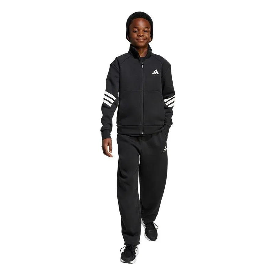 Спортивный комплект с длинным рукавом adidas J FI 3S TS JM1267, Черный — фото 4