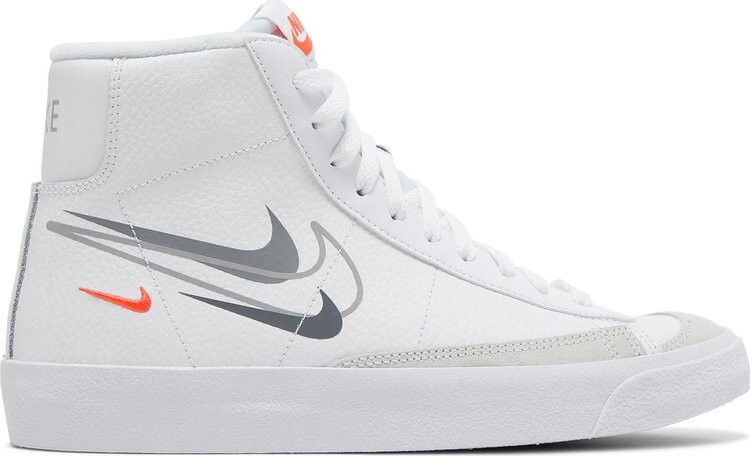 

Кроссовки Nike Blazer Mid '77 SE GS 'Multi-Swoosh', белый