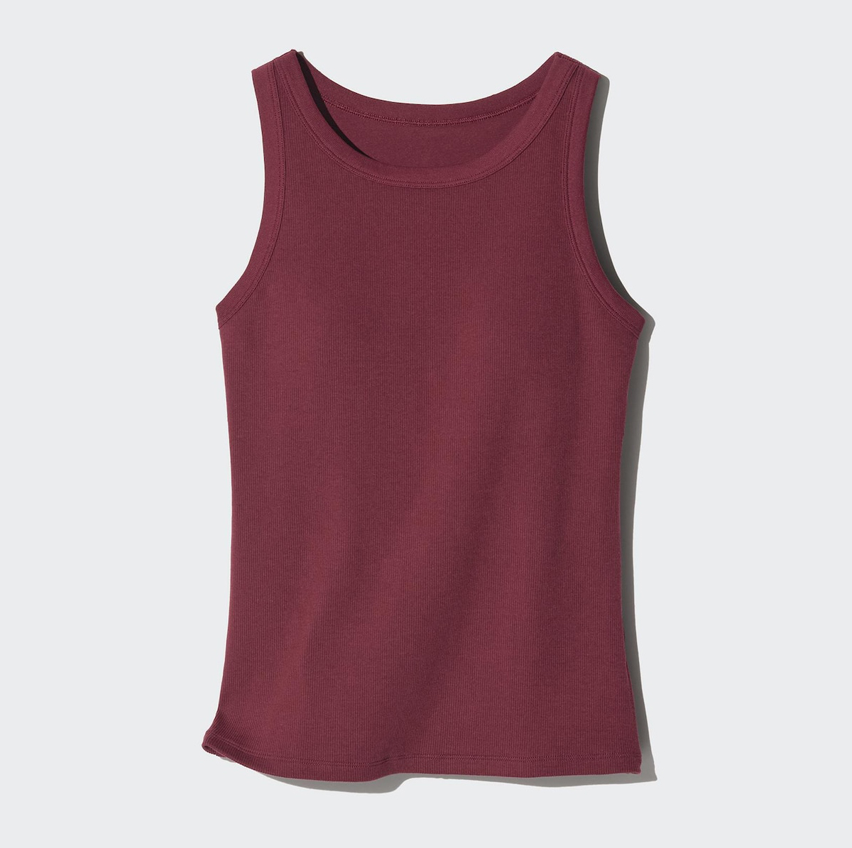 Майка Uniqlo Ribbed Bra, 18 бордовый