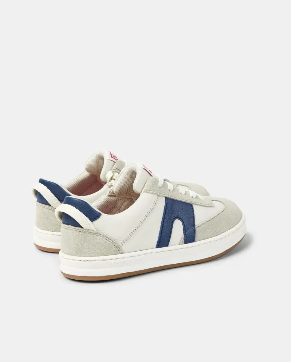 Кроссовки детские Camper Runner Four Cordones, кожаные, синие — фото 2