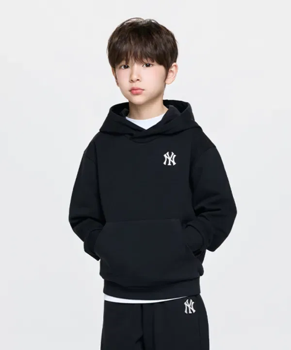 Худи, логотип, Basic, Mlb Kids, черный — фото 3
