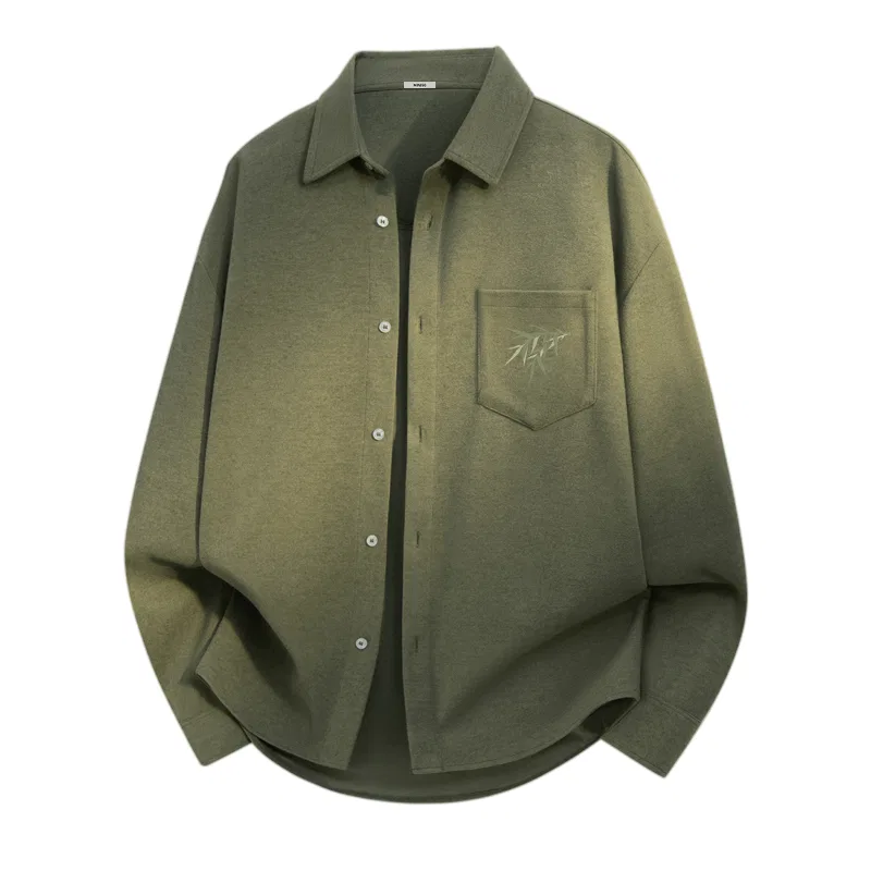 Детская рубашка из фланели с длинным рукавом MINISO, Anti-Static Flannel Blue (Ma Tuiduo Bamboo Green Chest Label) — фото 3