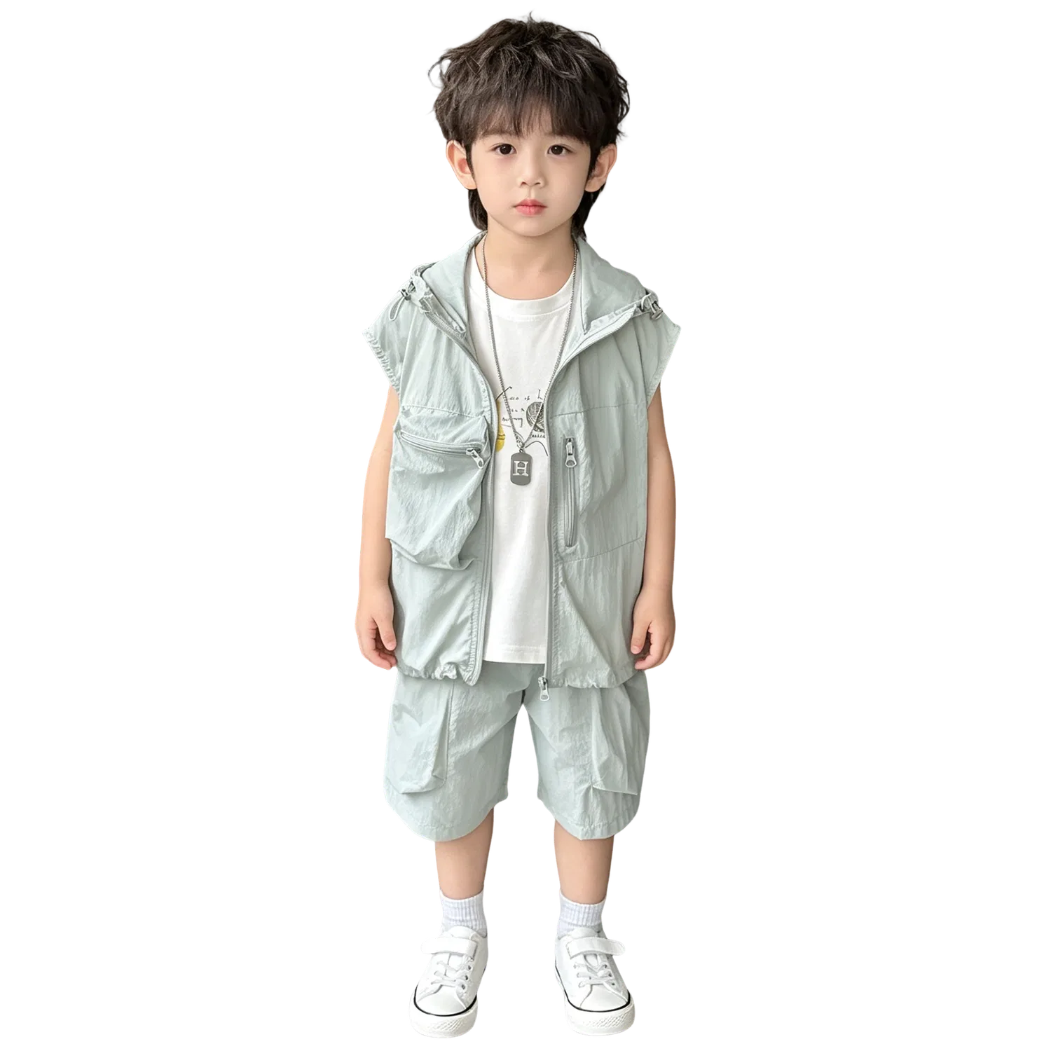 Детский комплект спортивной одежды с капюшоном Lanza, Light Blue
