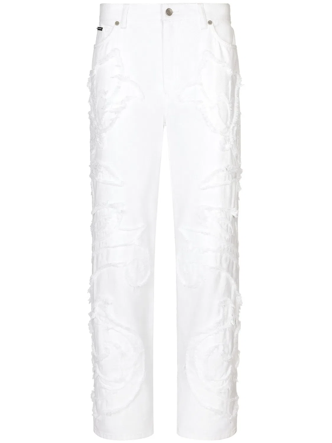 Джинсы Boyfriend с Логотипом Dolce & Gabbana, белый