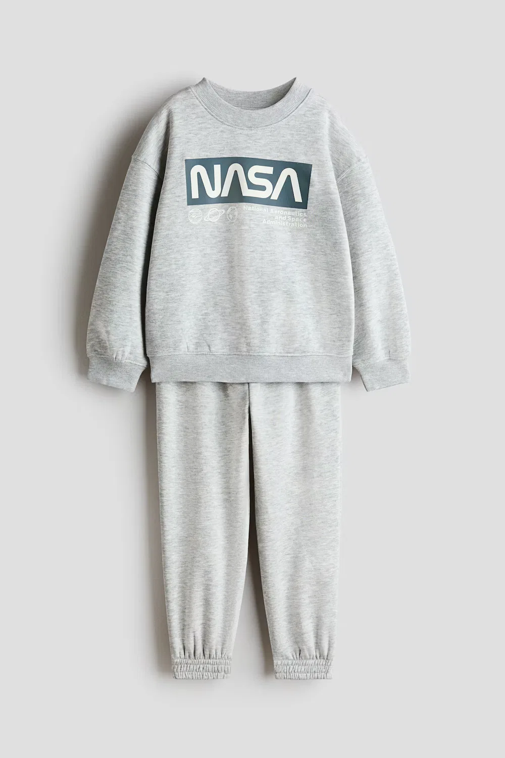 Комплект из двух толстовок с принтом H&M, Graumeliert/Nasa