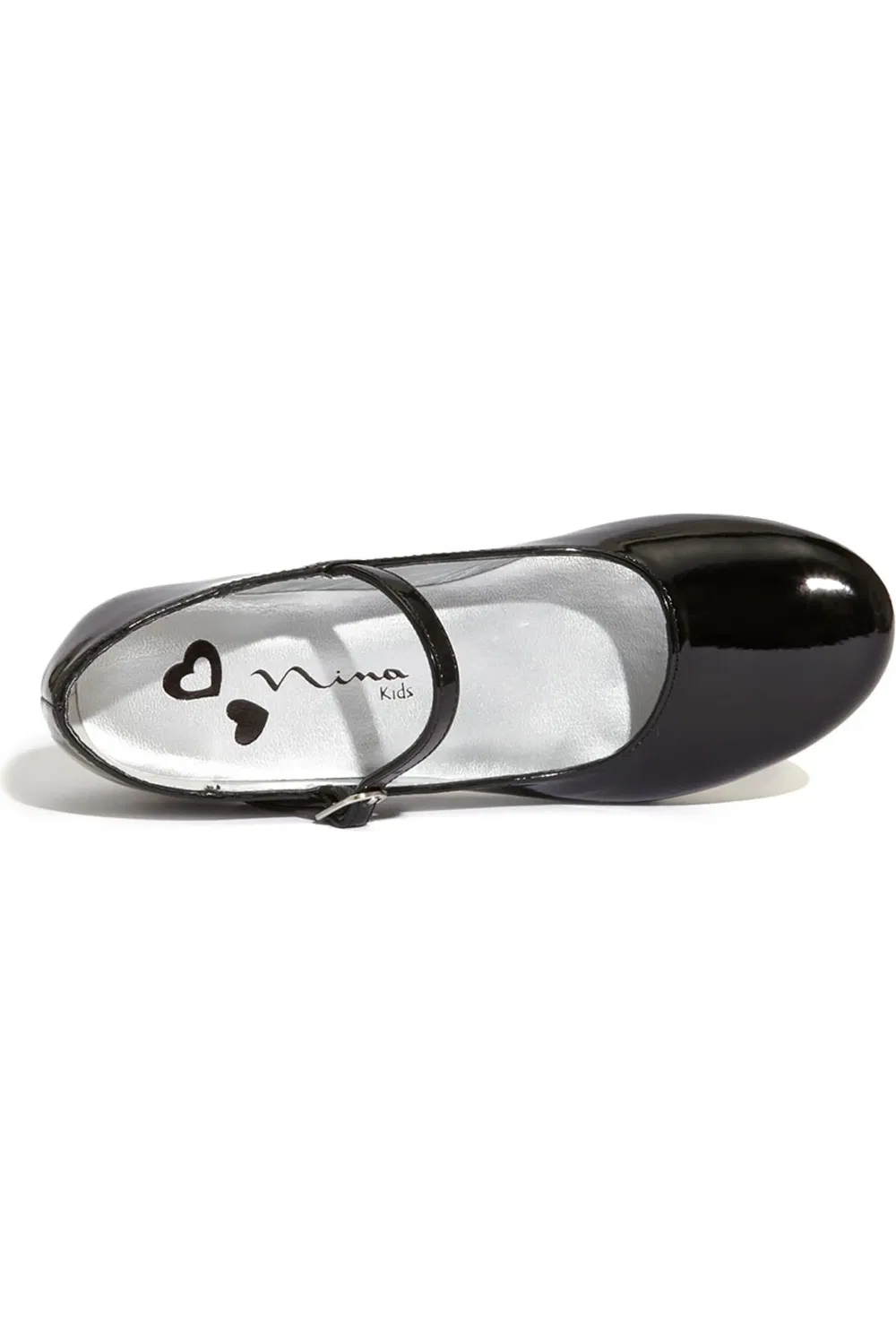Детские туфли Мэри Джейн на каблуке Seeley Nina, Black Patent — фото 3