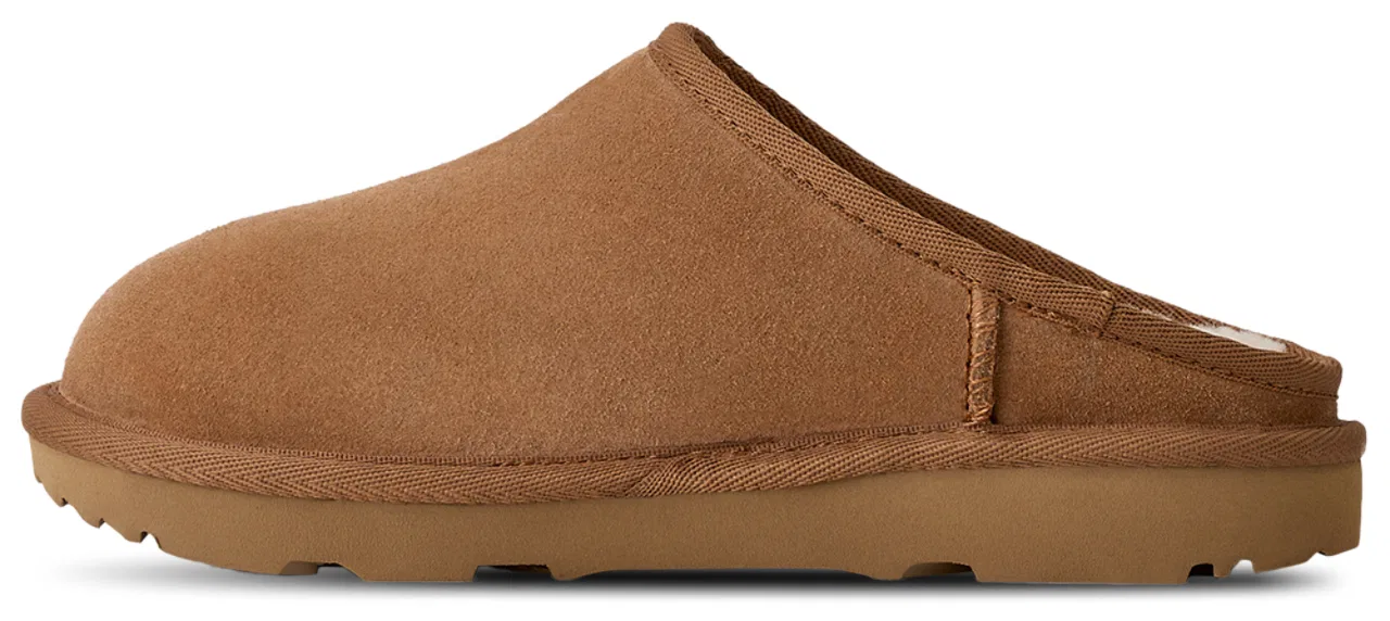 Детские тапочки-слипоны с низким вырезом UGG Classic Slip-On UGG, Chestnut — фото 2