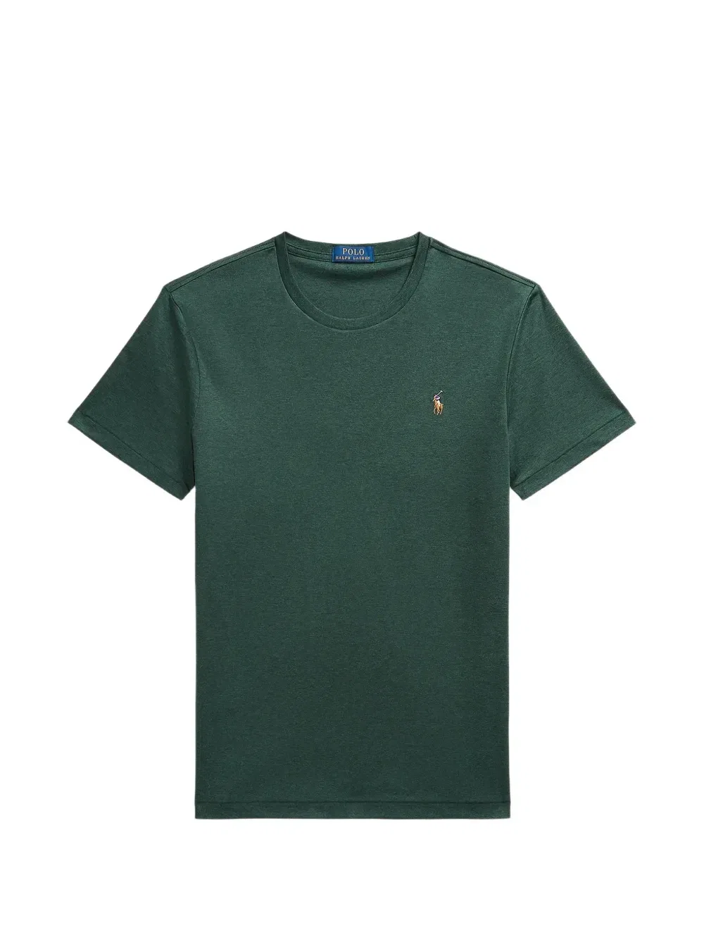 Хлопковая футболка с вышитым логотипом Polo Ralph Lauren, зеленый — фото 2