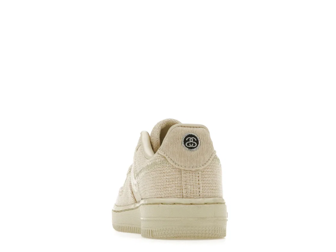 Детские кроссовки Lifestyle с низким верхом Nike Air Force 1 Low Stussy Fossil, Natural/Natural/Natural — фото 4