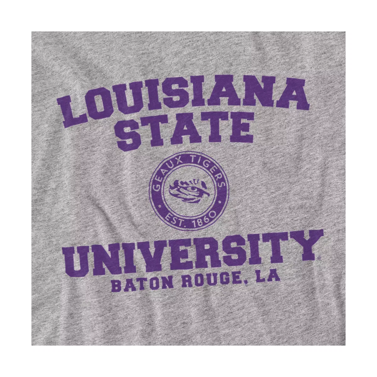 Детское боди-комбинезон с коротким рукавом с принтом LSU Circle Logo NCAA, Athletic Heather — фото 2