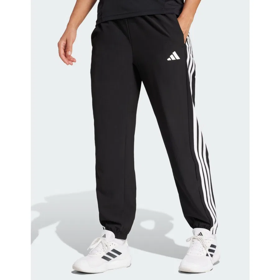 Спортивные штаны с принтом в полоску Train Essentials 3-Stripes adidas, Черный