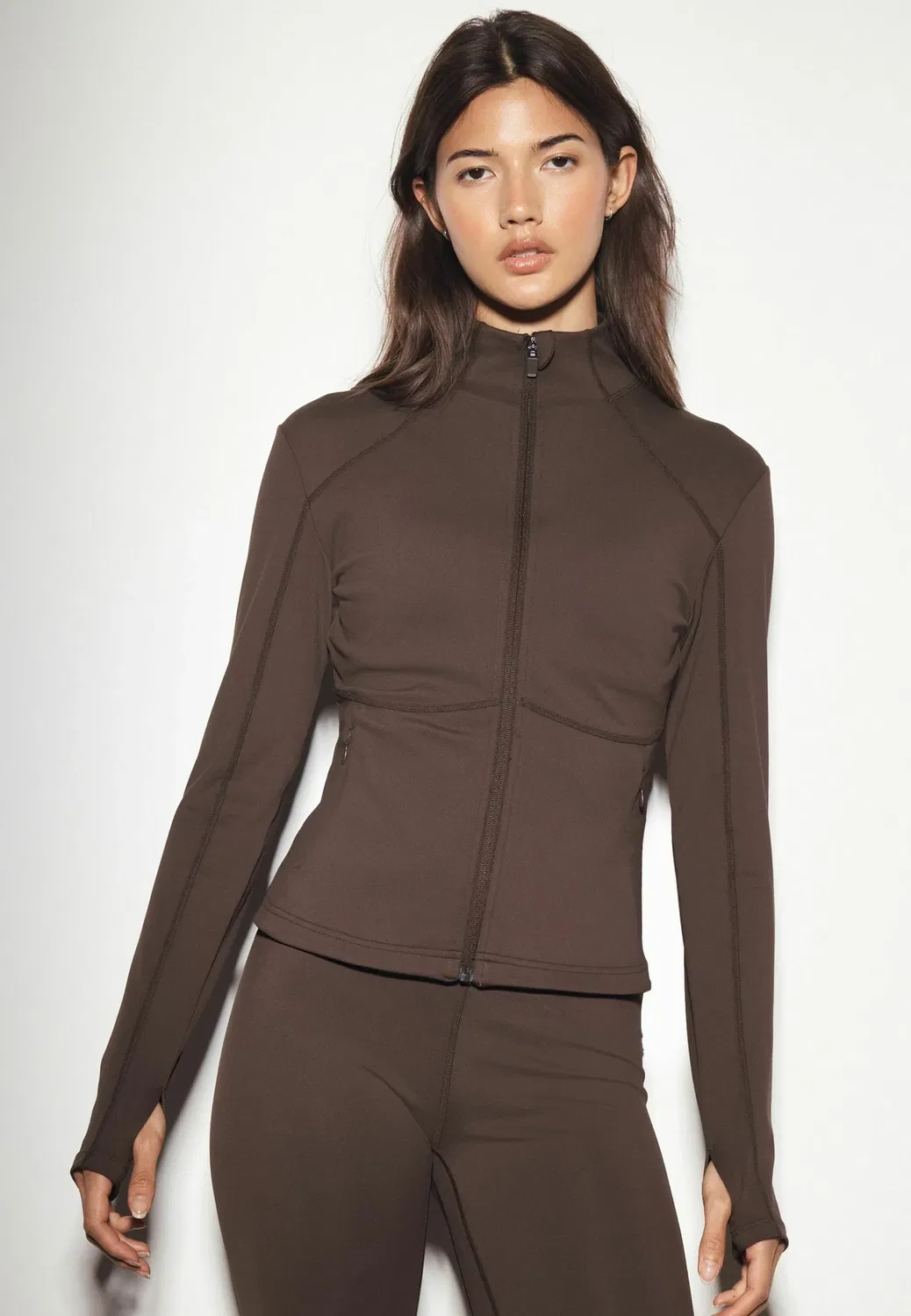 Куртка прямого кроя - Active Balance, на молнии - тренировочная куртка Next, Chocolate Brown