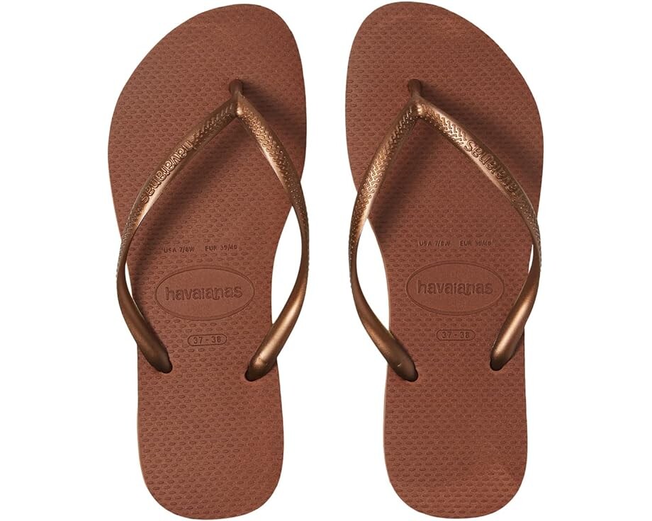 

Сандалии Havaianas Slim Flip Flop, цвет Rust/Metallic Copper