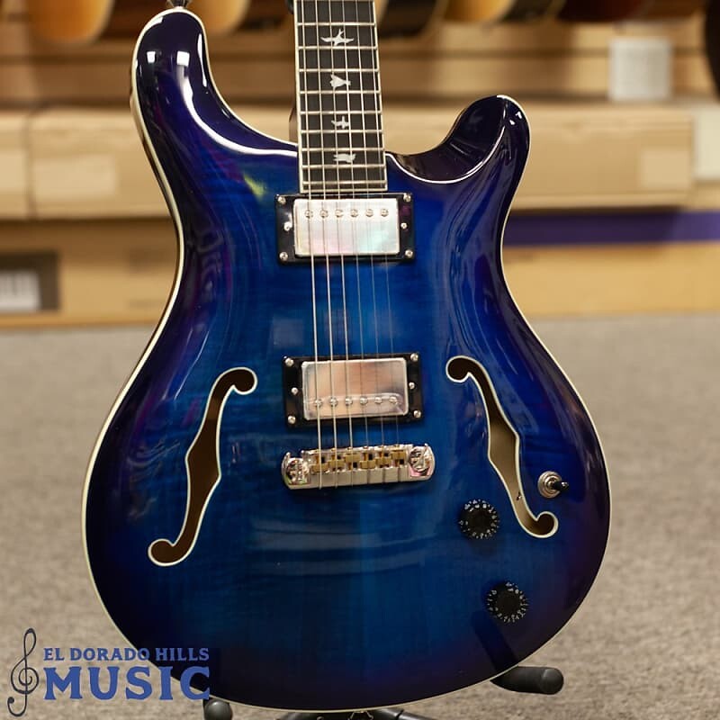 

PRS SE Hollowbody II Faded Blue Burst с жестким футляром HBII