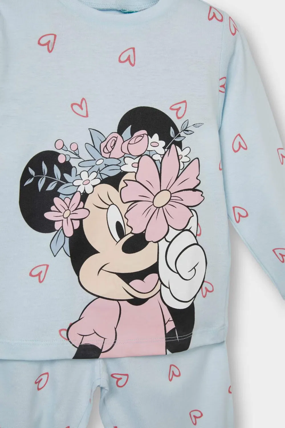 Пижамный комплект с принтом Disney Mickey & Minnie Defacto, синий — фото 3