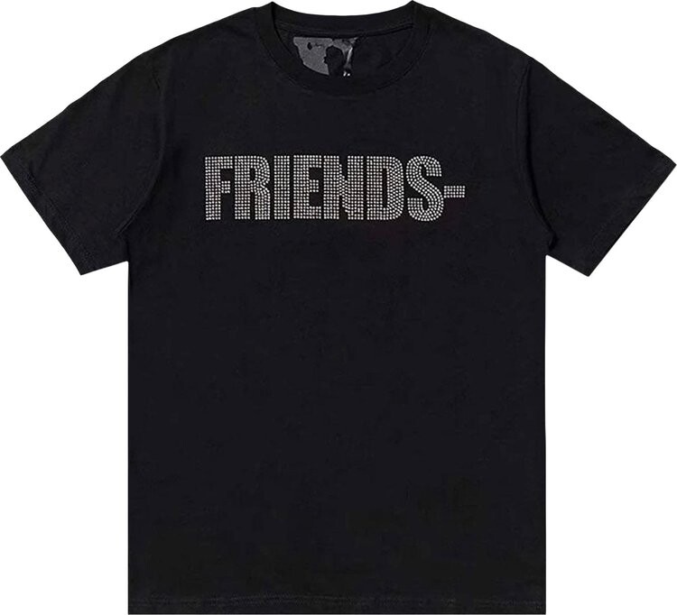 

Футболка Vlone x Swavorski Friends T-Shirt 'Black', черный