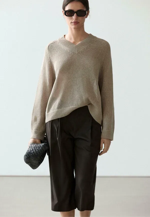 Джемпер трикотажный Jumper Massimo Dutti, sand, песочный