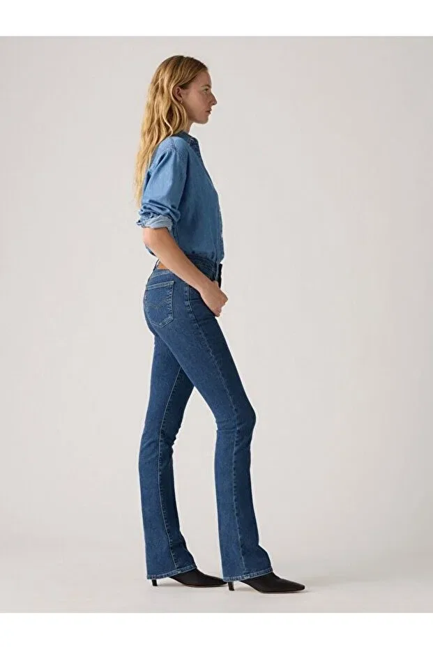 Женские джинсы-трапеция с высокой талией Triangle Exploration Levi'S, Med Indigo - Worn In — фото 2