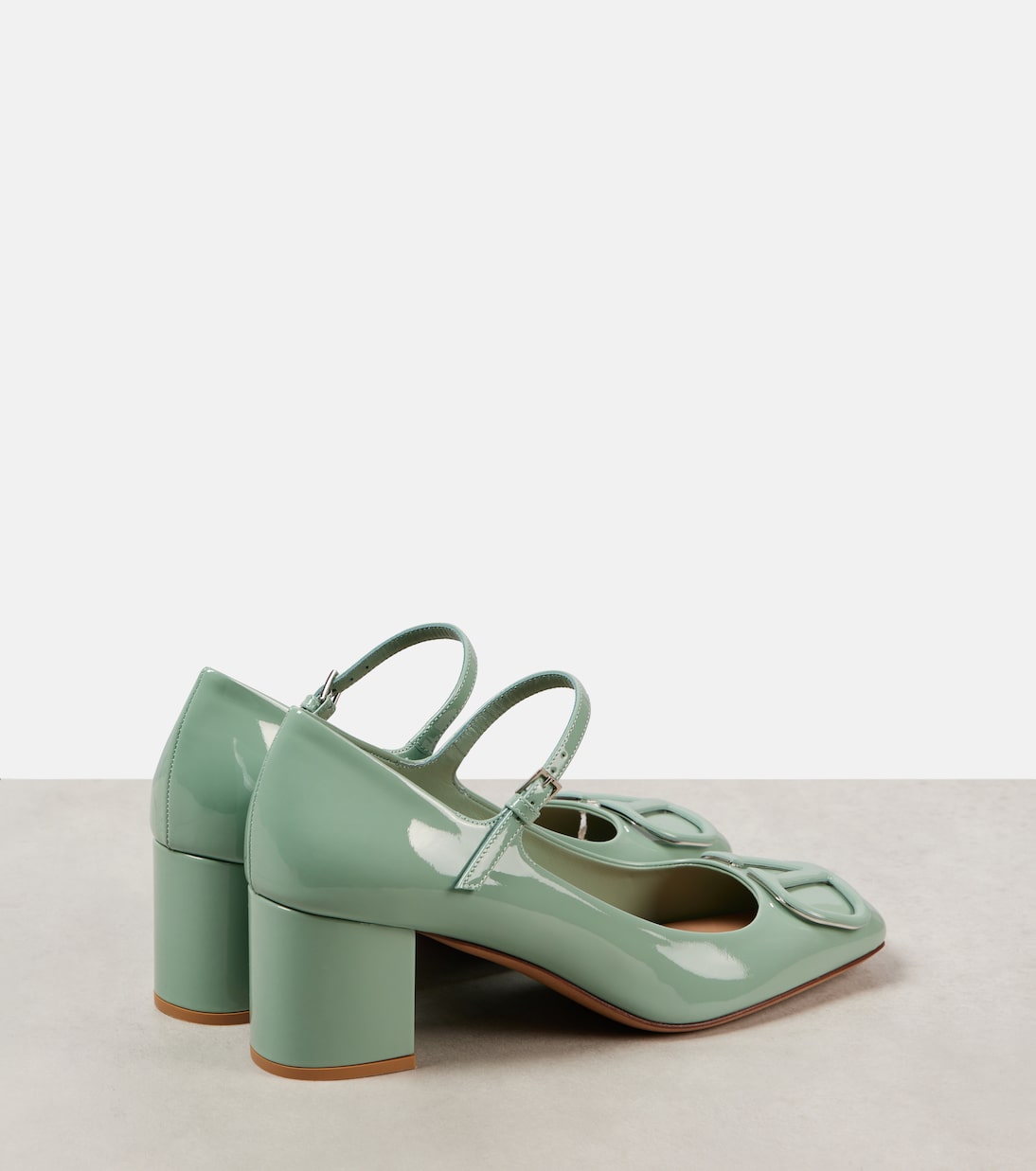 Лакированные туфли VLogo Signature 60 Valentino Garavani, Morning Dew — фото 2