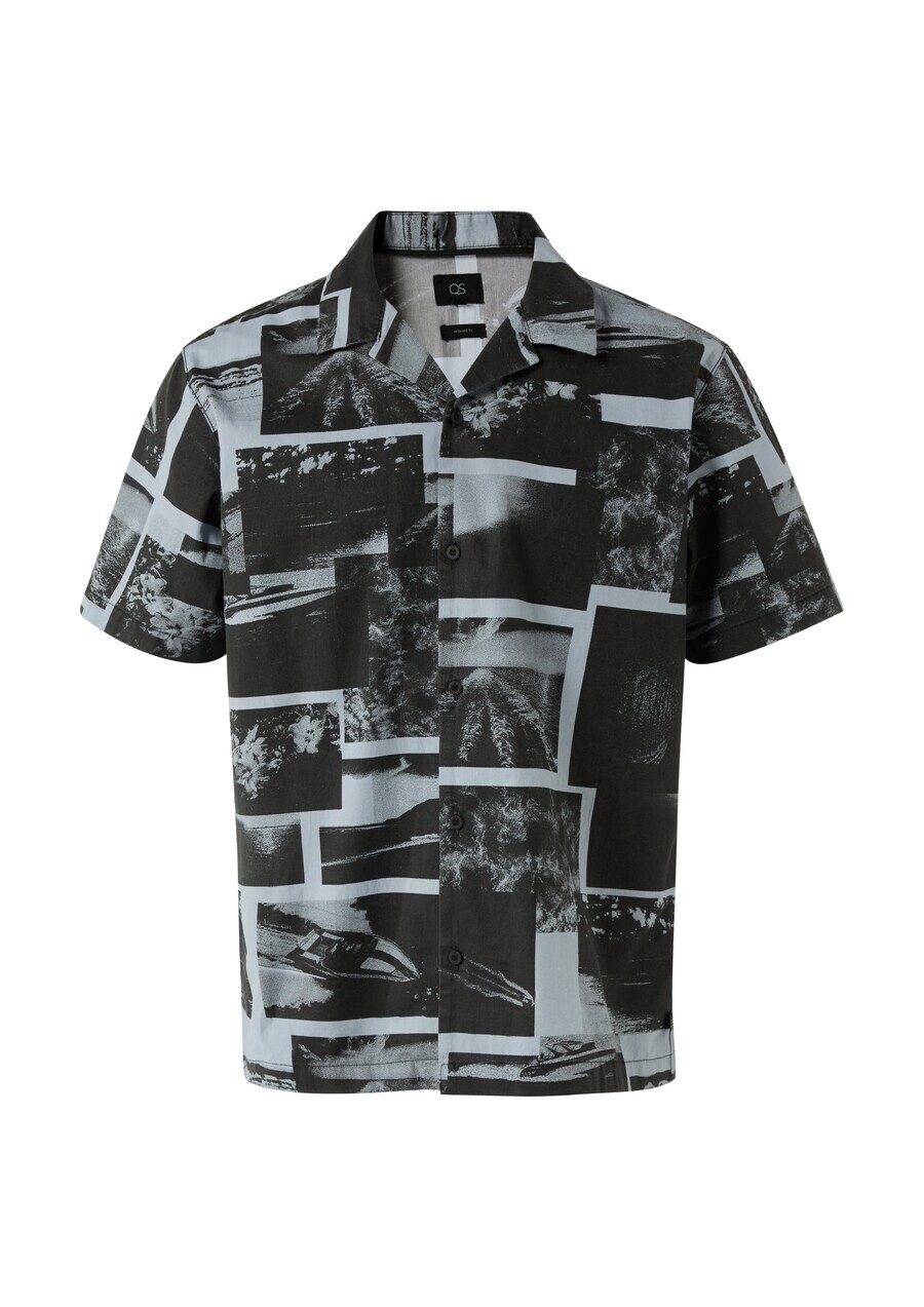 

Рубашка QS Regular fit Button Up, черный