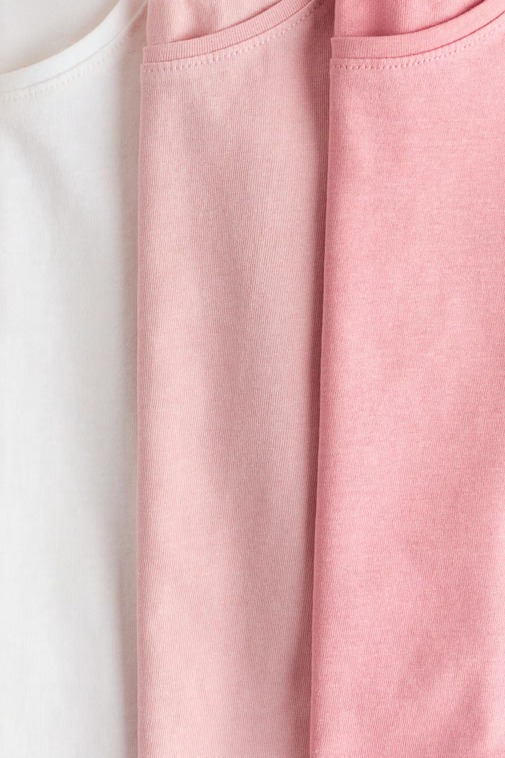 Комплект из 3 рубашек с рукавами-воланами H&M, Rosa/Hellrosa/Cremefarben — фото 2