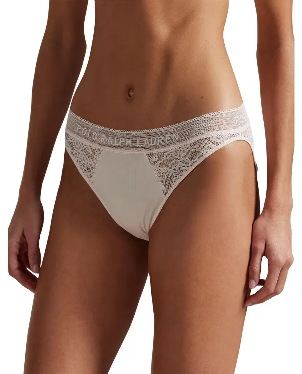 Женские классические трусы с кружевом Polo Ralph Lauren, Rosa