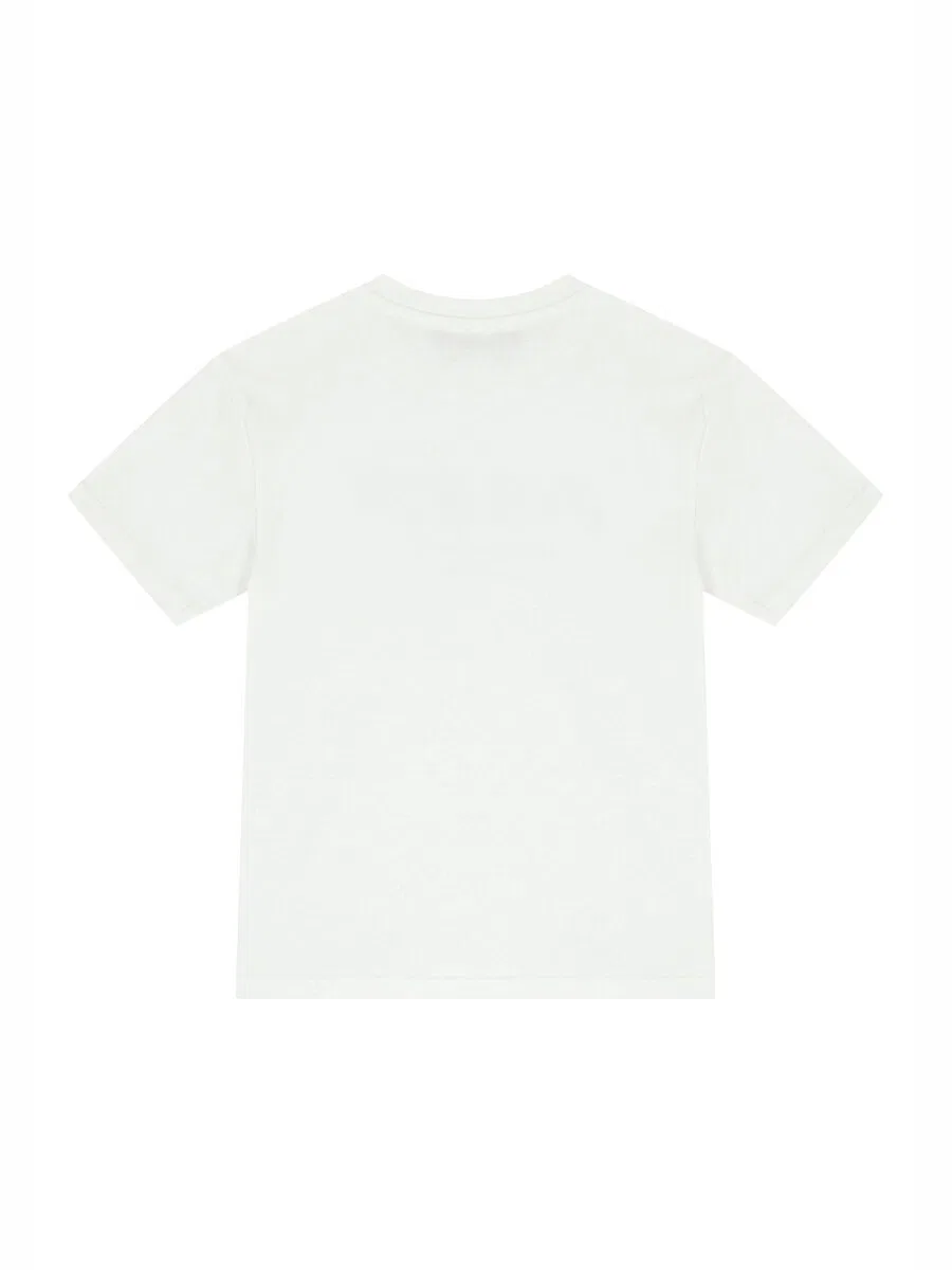 Футболка MSGM 'T-shirt bianca per bambino' белого цвета — фото 2