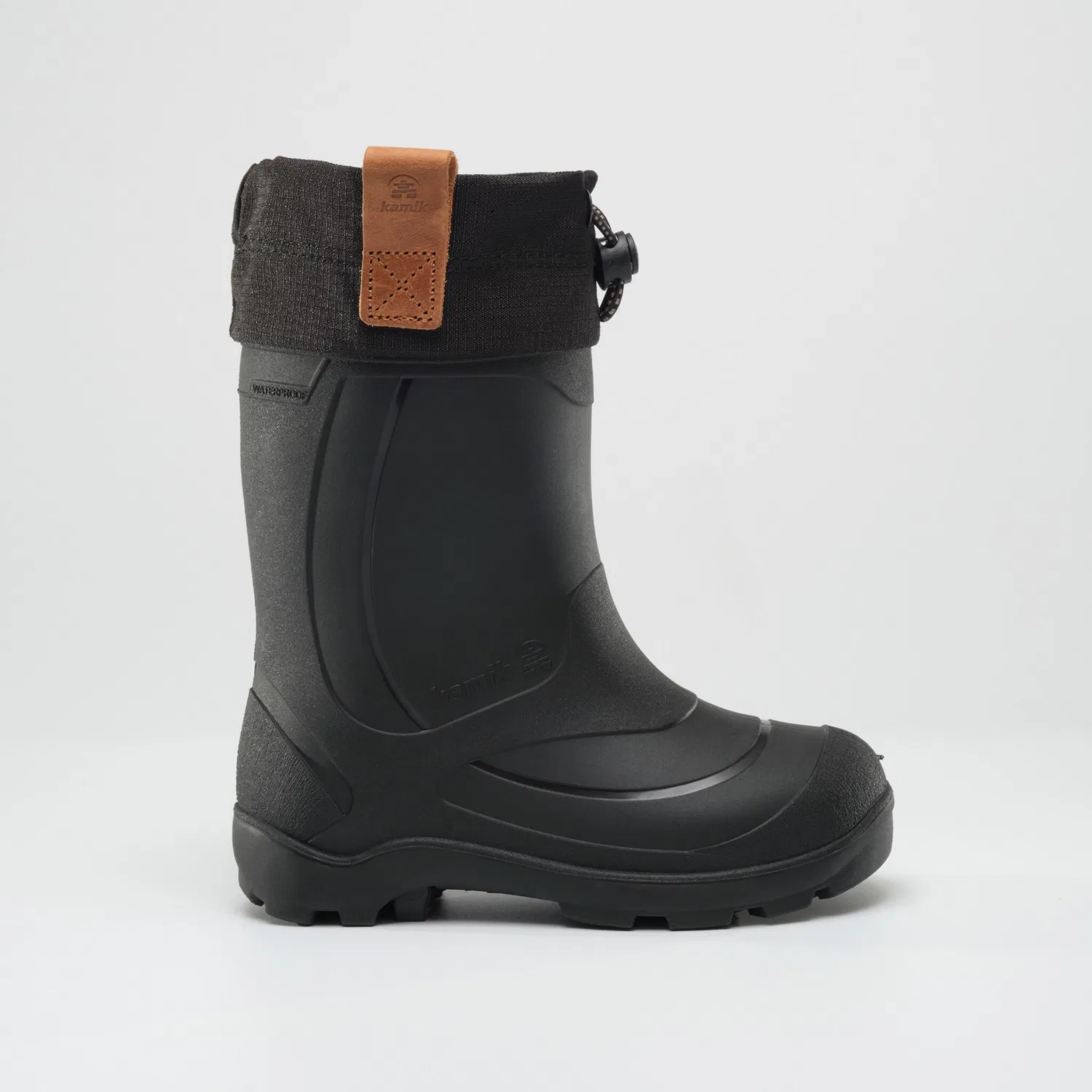 Детские резиновые сапоги водонепроницаемые Kamik, Black — фото 2