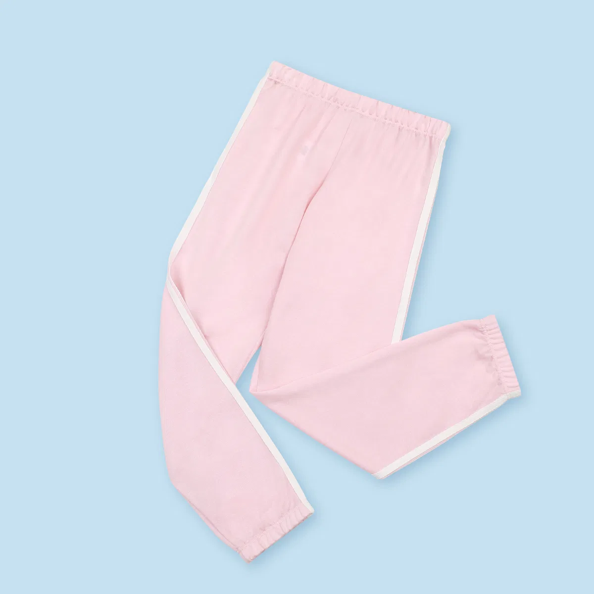 Детские спортивные штаны на резинке с цветовой блокировкой Red bean, Pink — фото 4