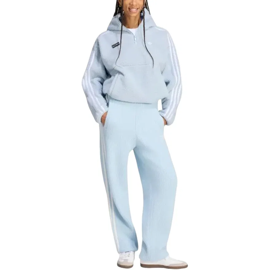 Женская куртка Jennie Fleece Hoodie Jacket Asia Sizing 'Wonder Blue' adidas, Wonder Blue — фото 2