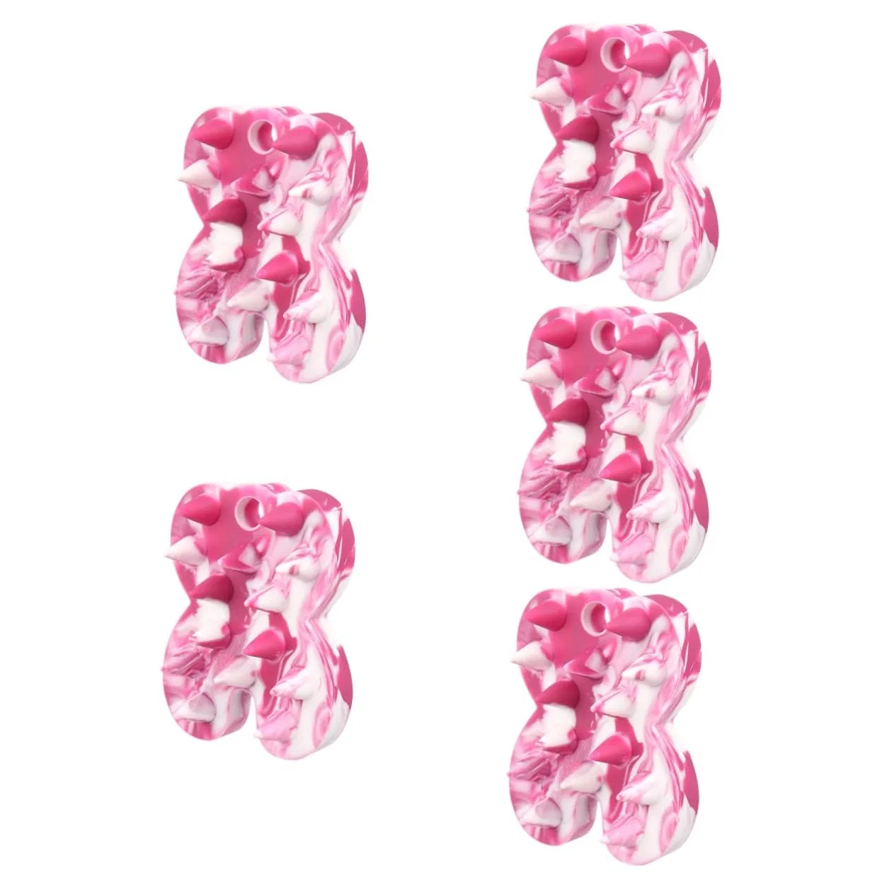 Щетка для душа силиконовая, MAGICLULU, 5 шт, 8.2x6.1x2 см