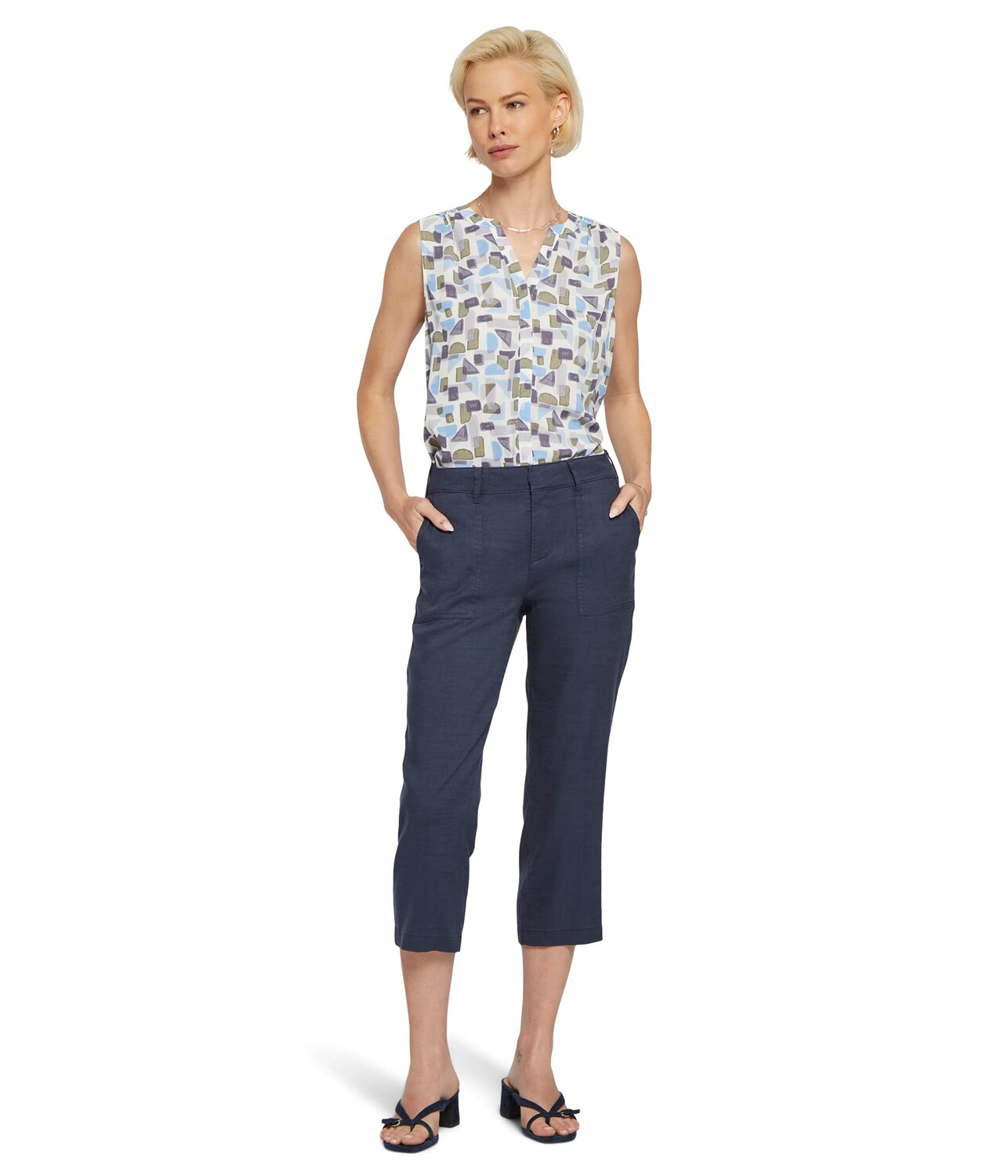 

Спортивные штаны NYDJ, Utility Pants in Stretch Linen, Серый, Спортивные штаны NYDJ, Utility Pants in Stretch Linen