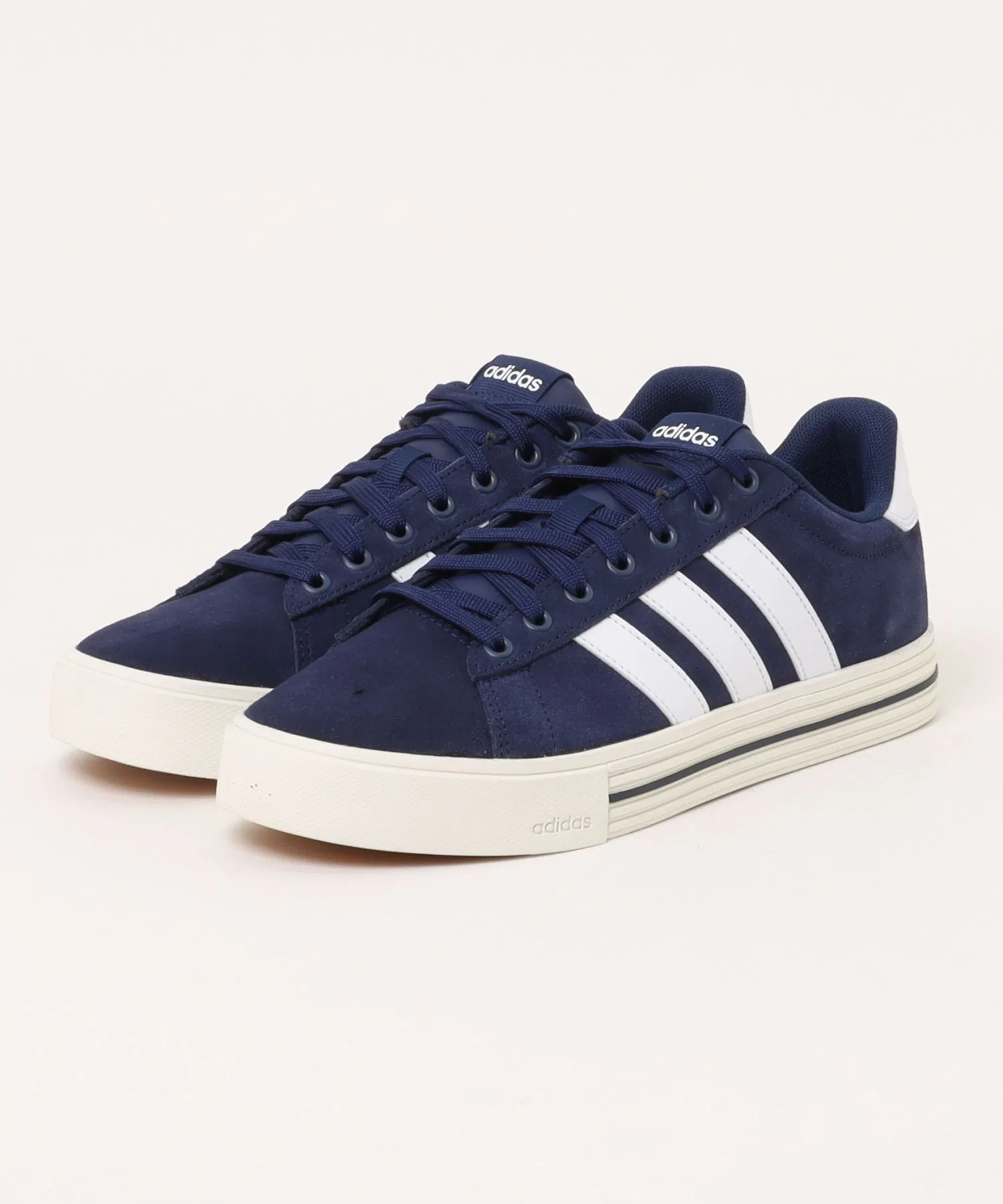 Мужские кроссовки adidas DAILY 4.0 из натуральной кожи тёмно-синие