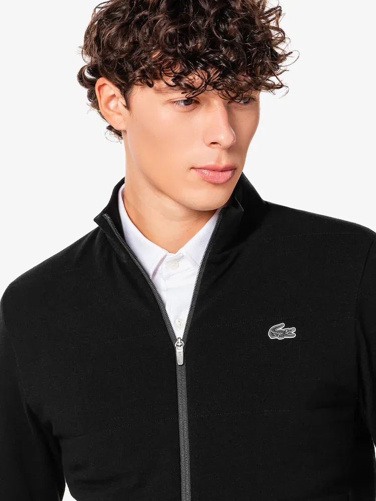 Свитер мужской с высоким воротником LACOSTE, Tiping Hybrid Full Zip — фото 2