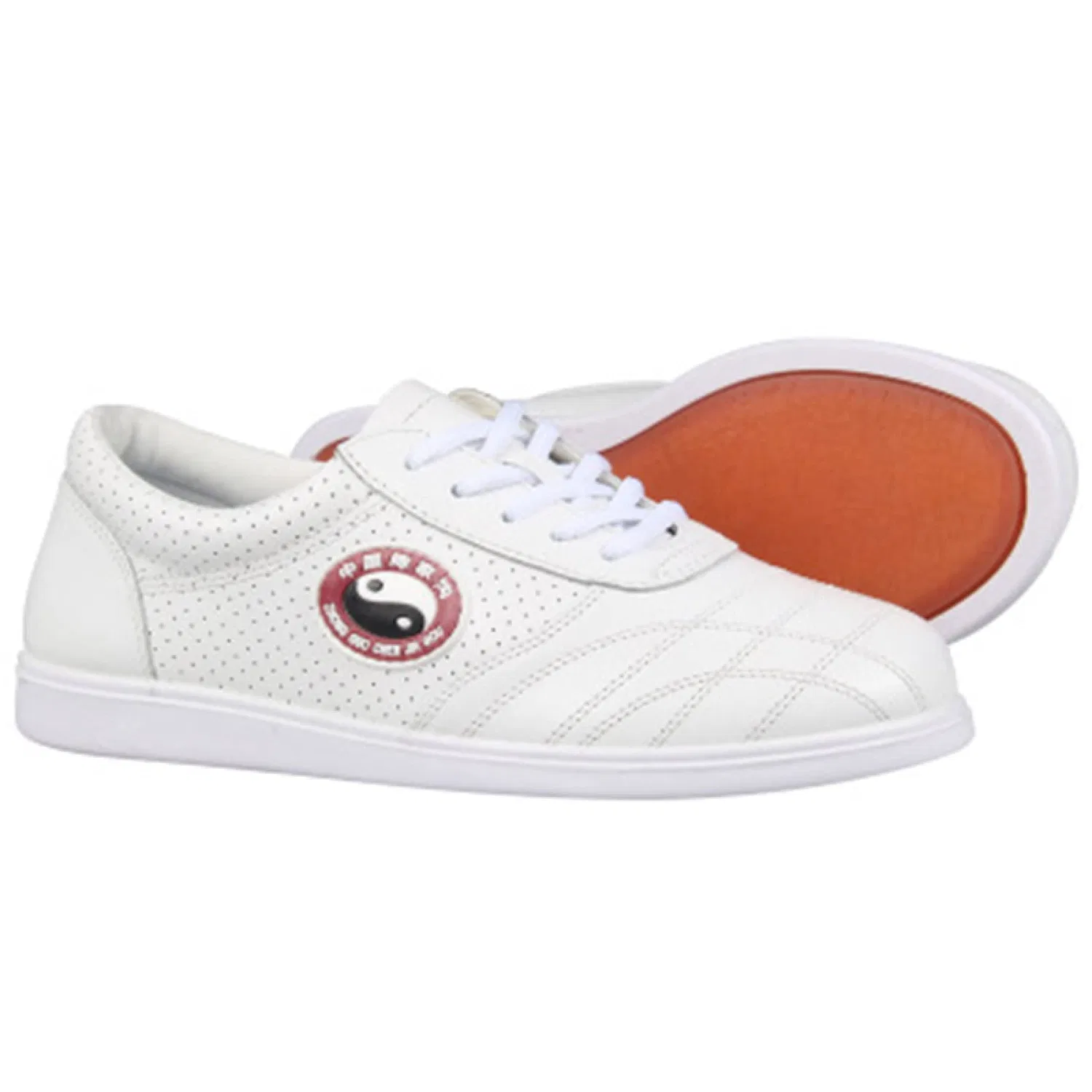 Детские дышащие кожаные туфли для тайцзи LIURUI, White